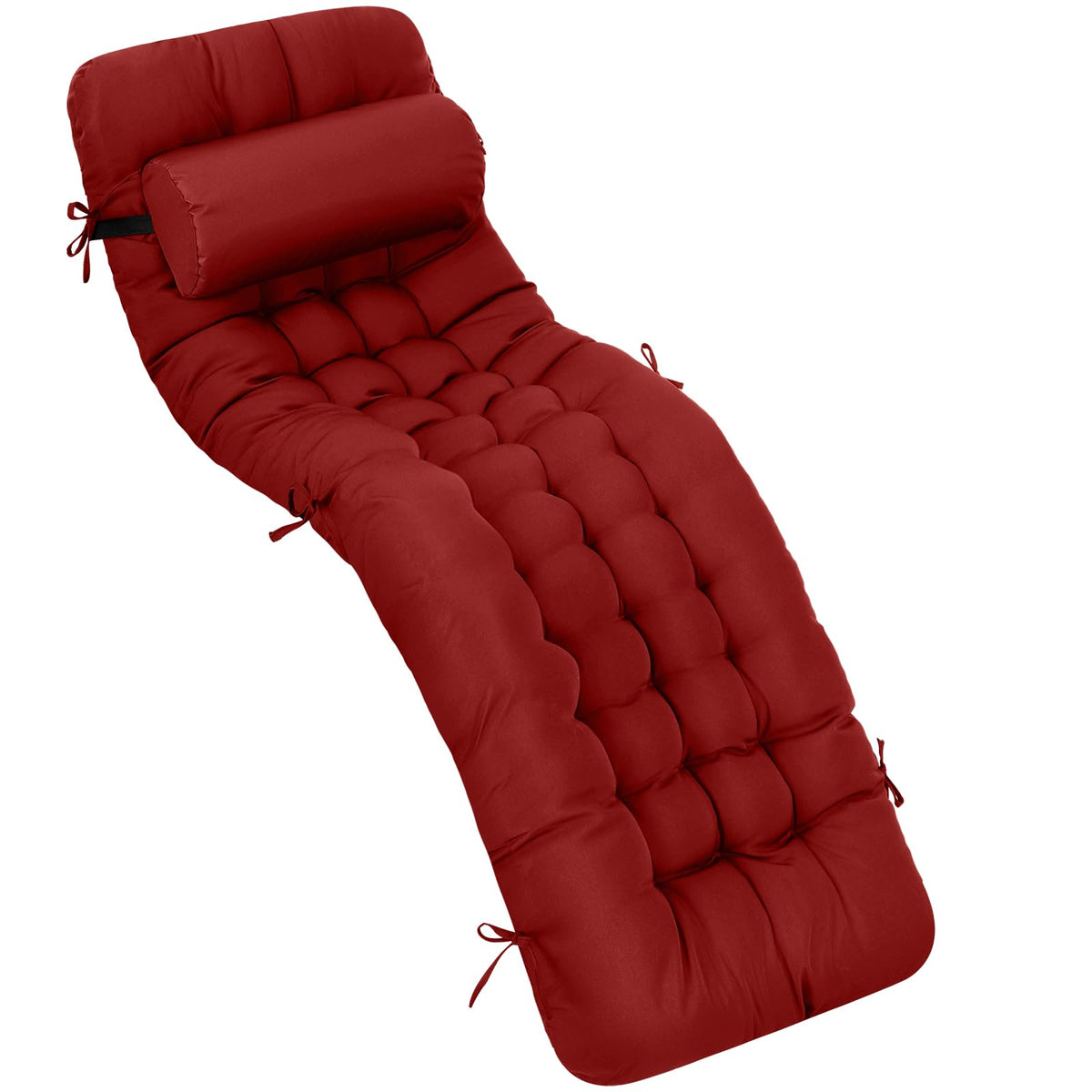 Tudomro 66 inch outdoor chaise cushion for spacious patio comfort