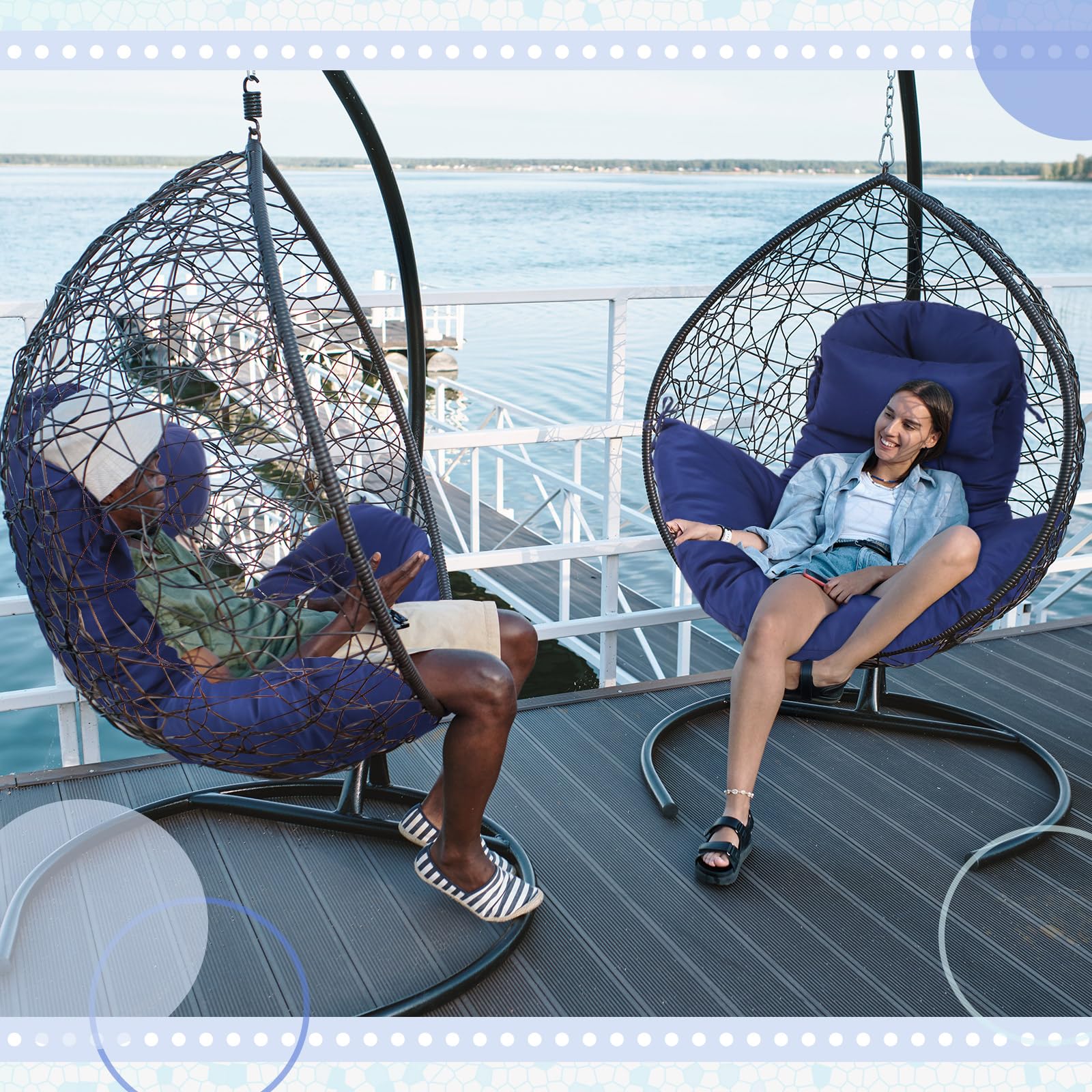 Tudomro cushion measures 51 by 37 inches for a snug fit
