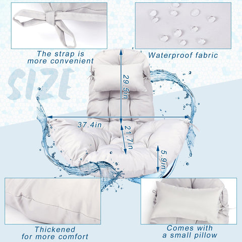 Tudomro deep-seat cushion adds contour and comfort to your swing
