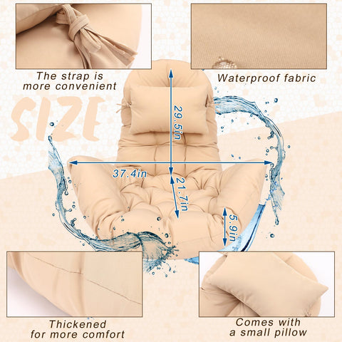 Tudomro cushion with waterproof cover protects fabrics in variable weather.