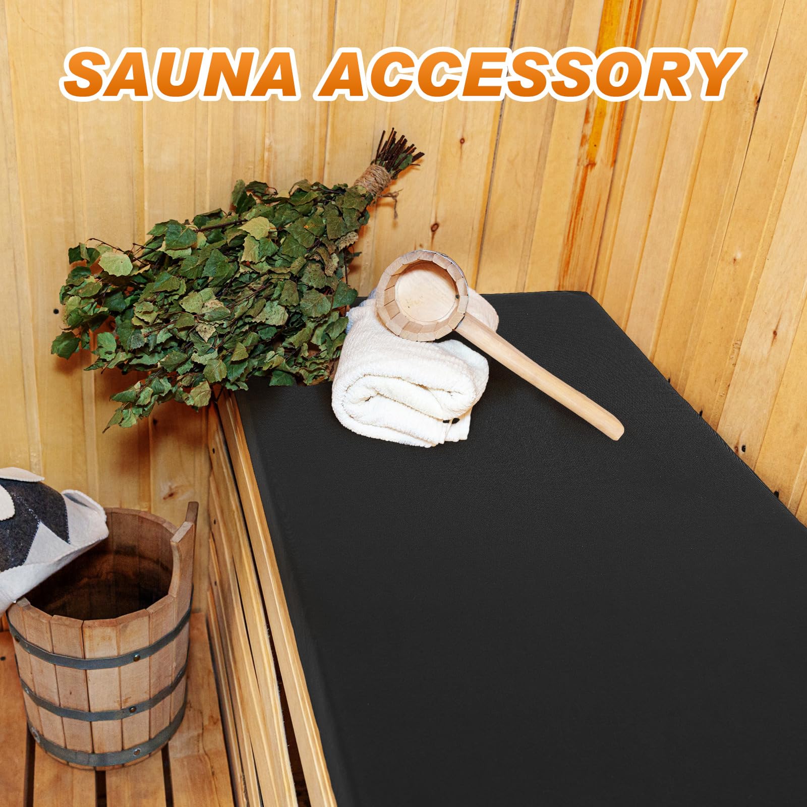 Tudomro interior foam support enhances comfort for extended sauna experiences.