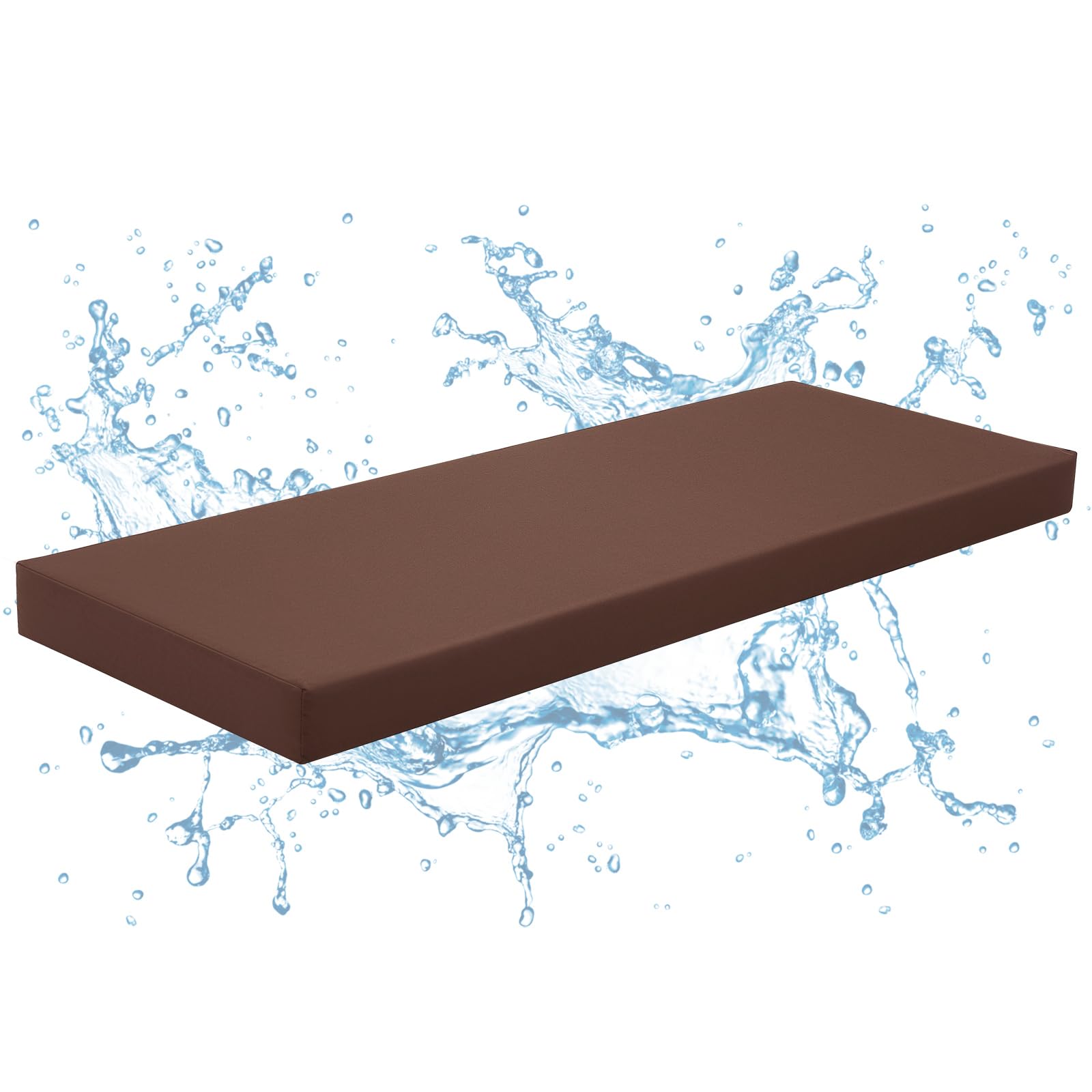 Tudomro sauna seat cushion on a two-person bench with waterproof fabric.