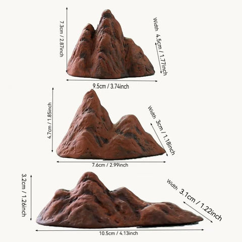TUESMEILL miniature mountain diorama aquarium adds depth and visual interest to your tank.