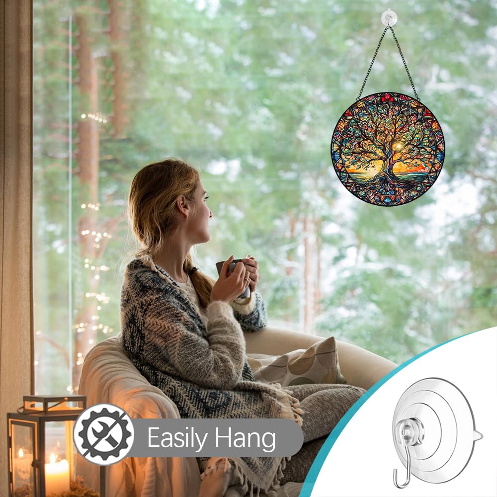 Tufeu Tree of Life suncatcher suitable for outdoor garden and patio spaces