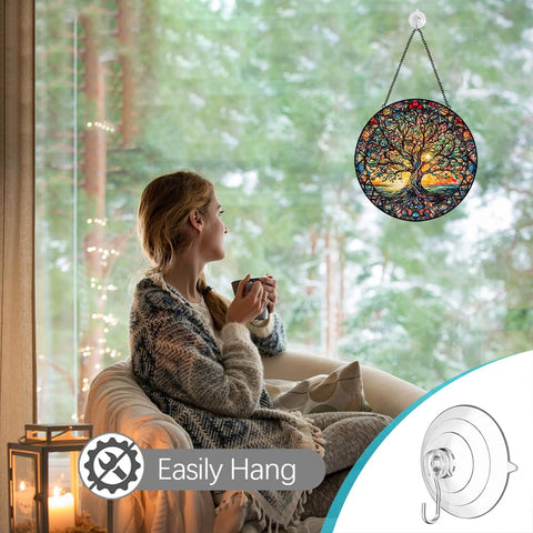 Tufeu Tree of Life suncatcher suitable for outdoor garden and patio spaces