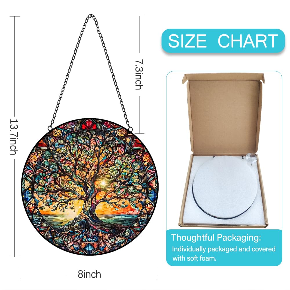 Tufeu Tree of Life suncatcher in sunlit glow brightening kitchen and living spaces