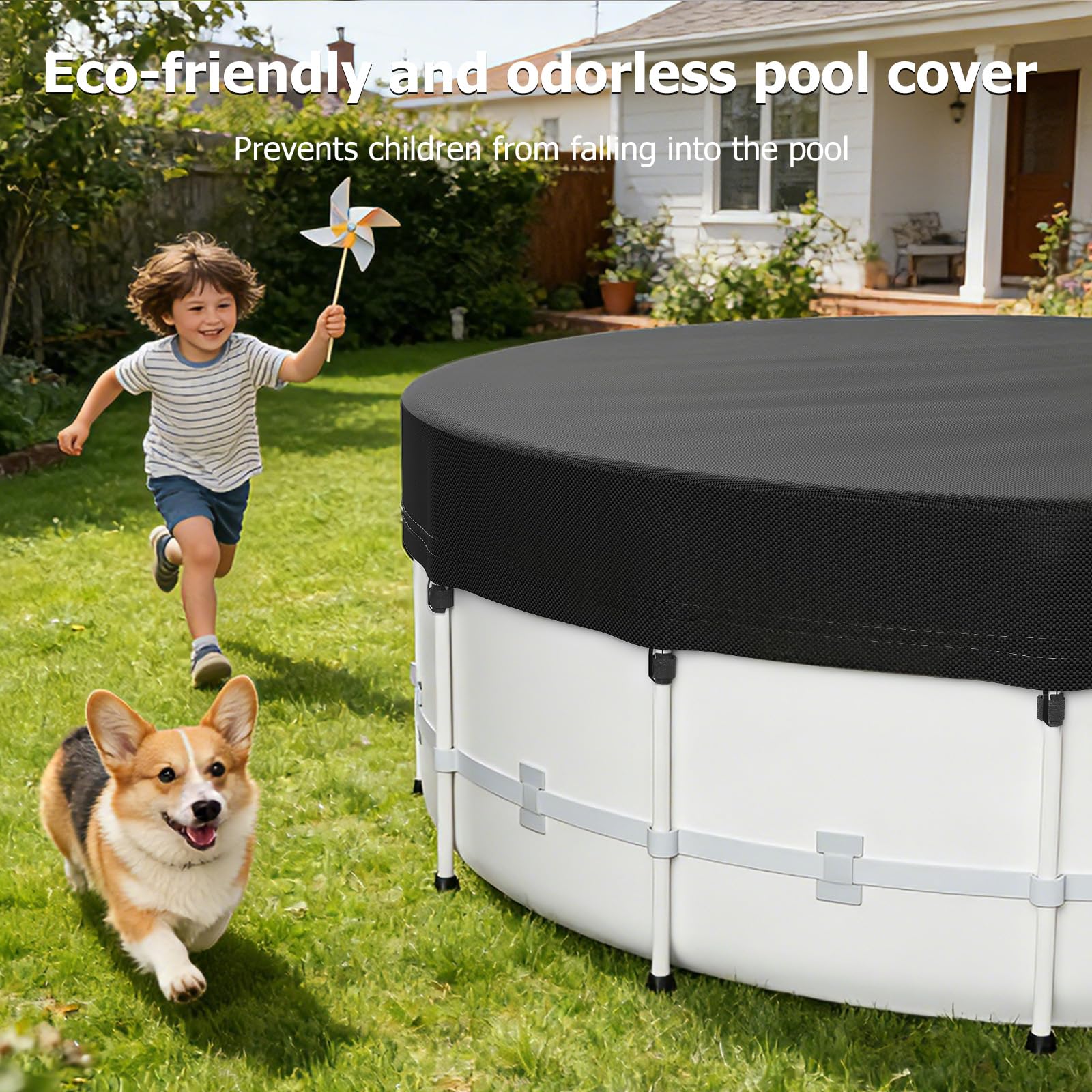 Tufmunb 10 ft round cover fits Intex and Bestway frame pools