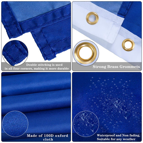 Tuhangcc flag canvas header with brass grommets for outdoor use.
