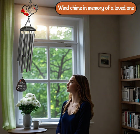TUHYOCG Wind Chimes garden decor, adds peaceful ambience to outdoor spaces.