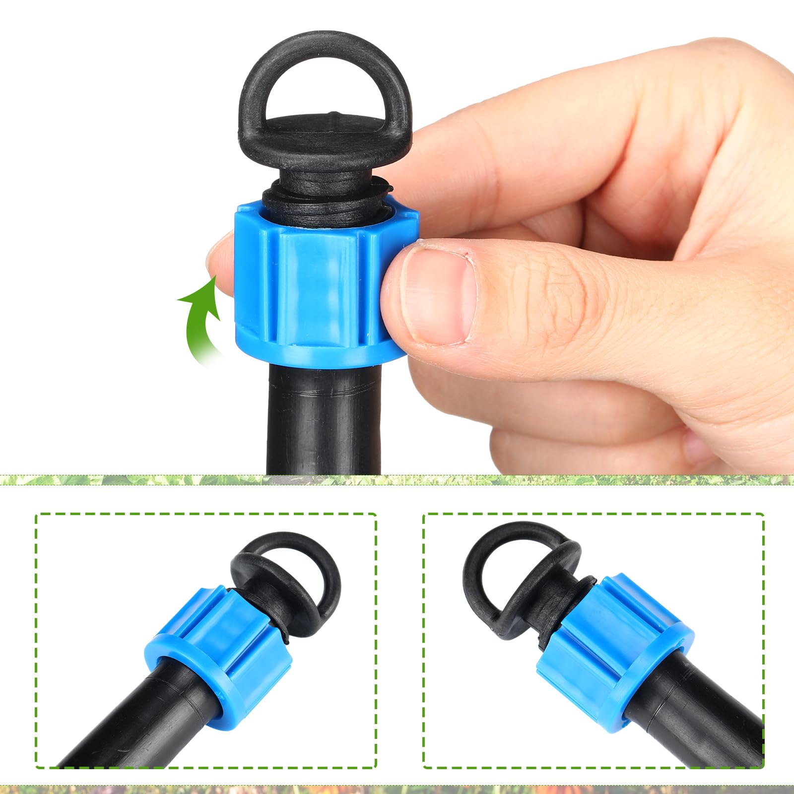 Tujoe 16-17 mm drip tube end-cap plug blue offers versatile compatibility.