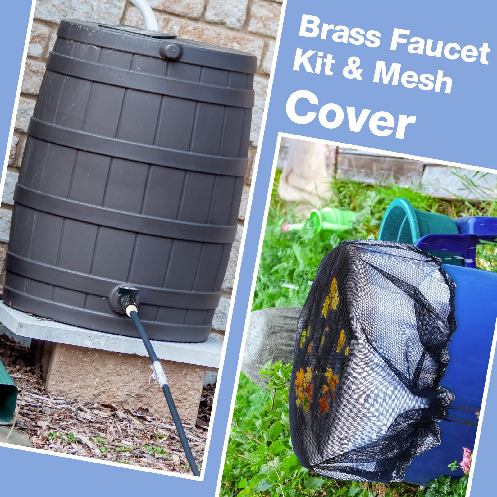 Tujoe baffle accessories help regulate flow and prevent overflow.