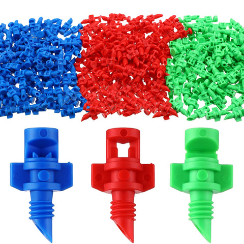 Tujoe misting nozzle 90-degree blue for precise garden irrigation.