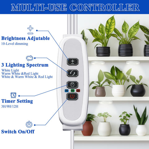 Tujoe smart timer keeps day cycles consistent for plants.