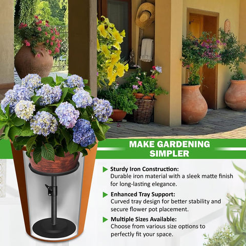 Tuling home planter insert side profile shows sturdy support for tall arrangements.