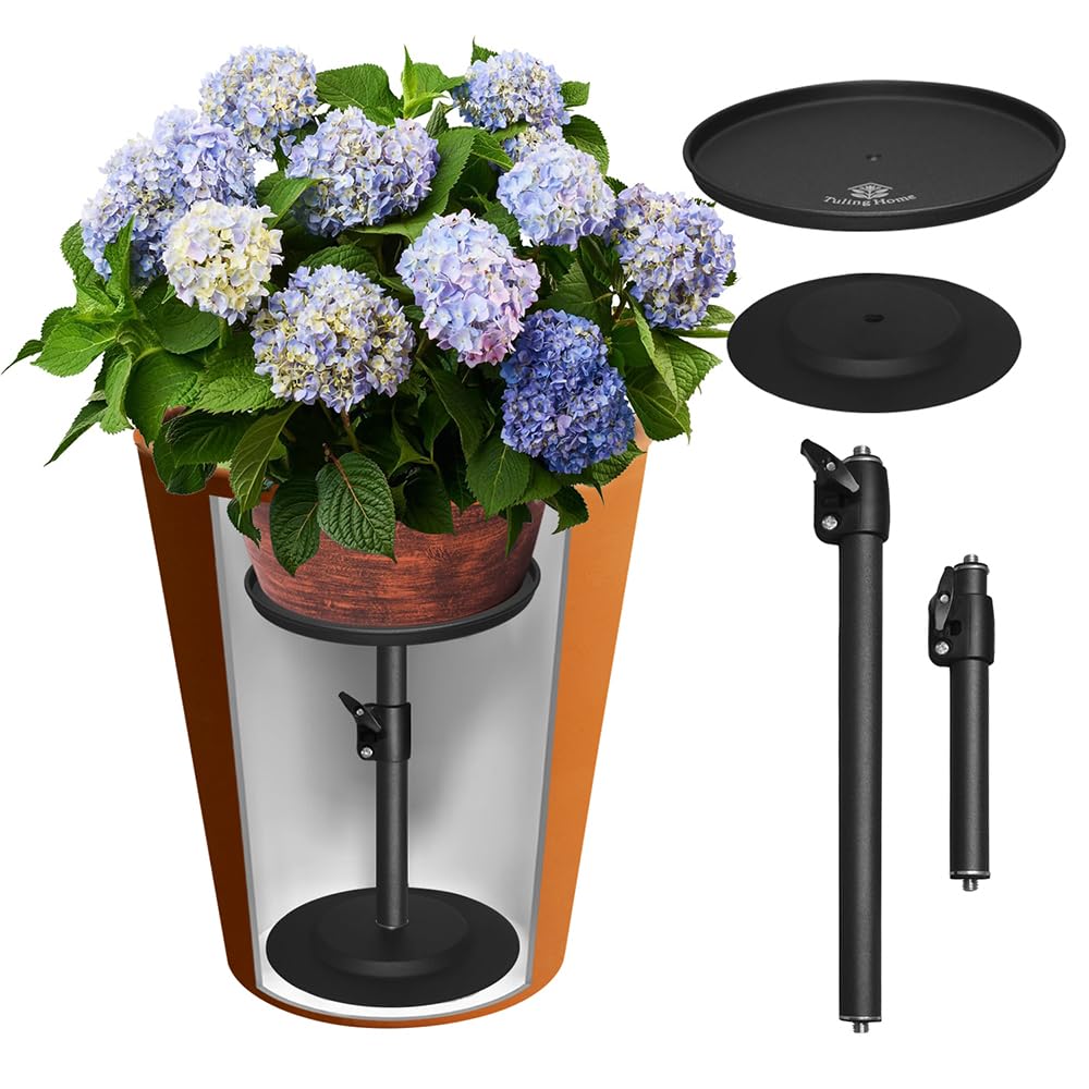 Tuling home adjustable planter insert with 7-25 inch height for versatile pot support.