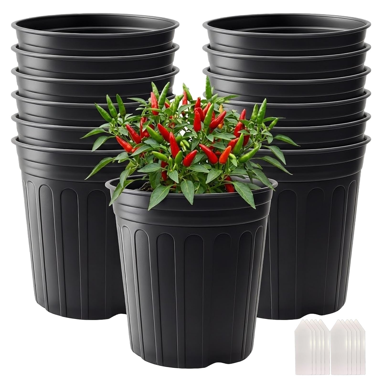 Tulpeed 25-pack nursery pots for seedlings, indoor and outdoor use.