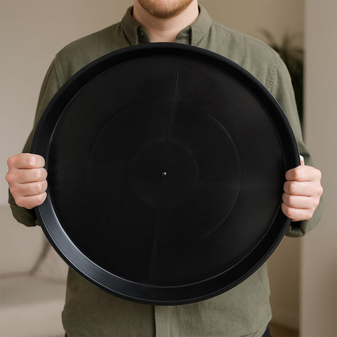 Tulpeed plant saucer 12-inch round keeps indoor surfaces dry