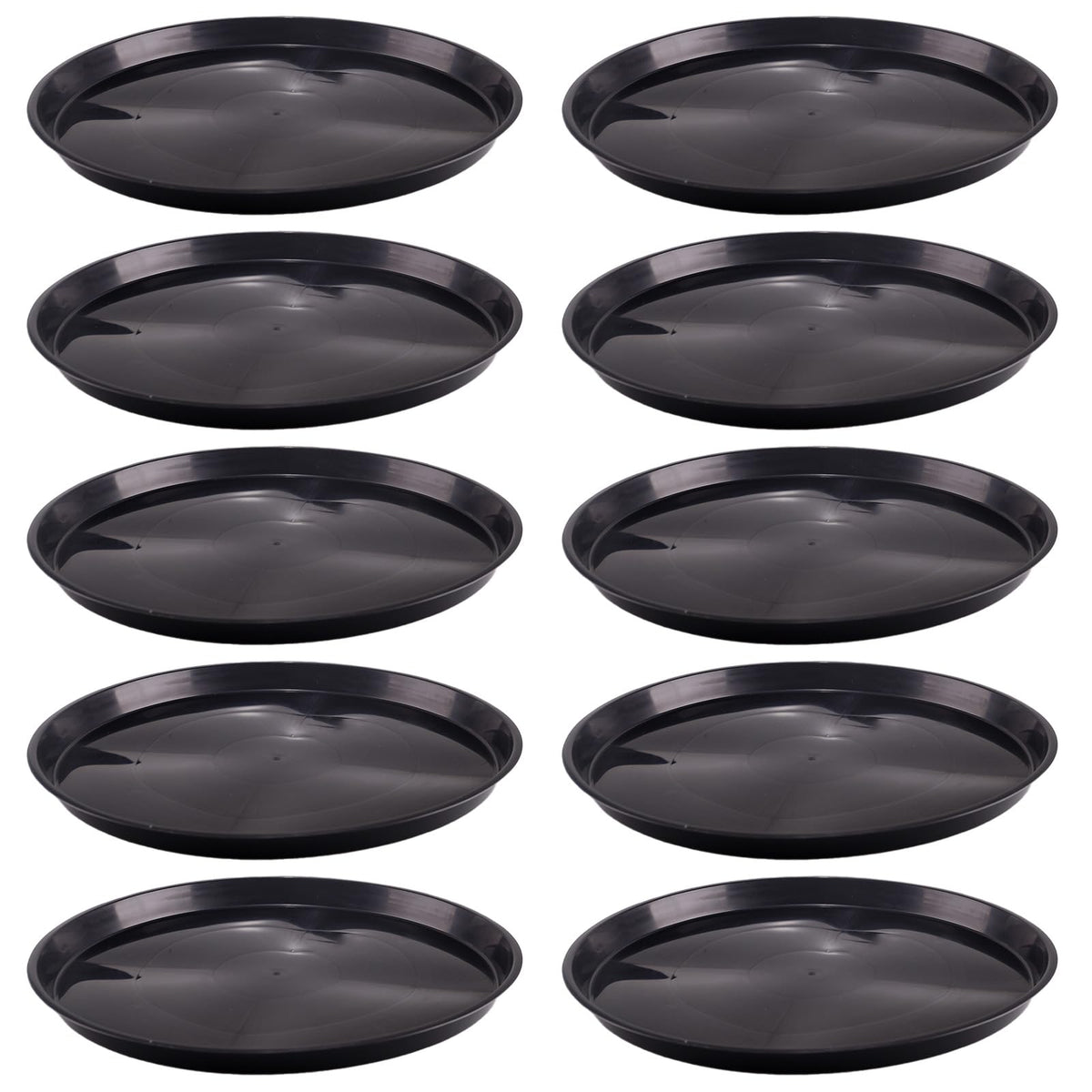 Tulpeed plant saucer 16-inch round black catching excess water to protect floors
