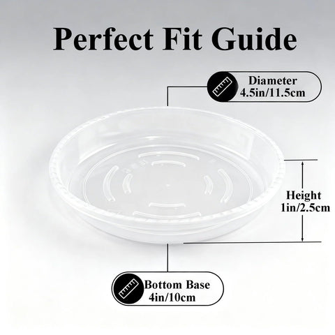 Tulpeed plant saucer 5in pack ideal for mid-size pots and tidy water capture