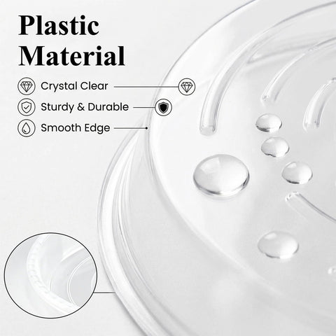 Tulpeed round black saucer demonstrates bold contrast while protecting floors from excess moisture