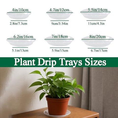 Tulpeed 30-piece plant saucer set fits many pots and reduces spills.