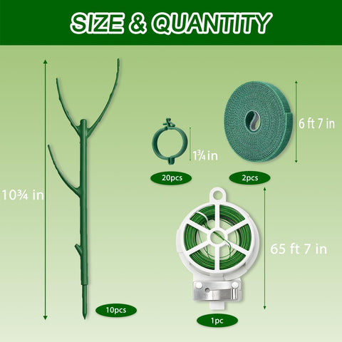 Tulvixxo height-extension stake 11-inch lets you extend support as plants grow.