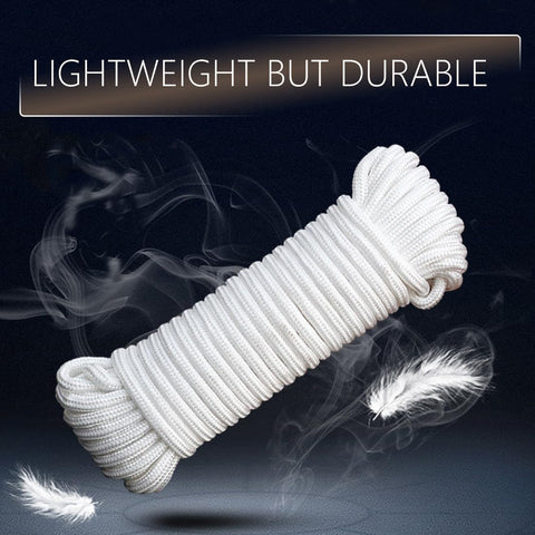 TuNan outdoor flagpole rope, 50ft, weather-resistant nylon with durable tension.