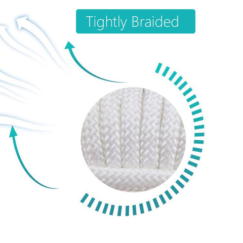 TuNan residential flagline nylon rope, 50ft, versatile for clotheslines.