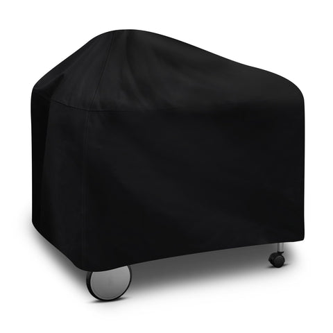 Tunansx 22-inch grill cover on Weber Performer protects rain and sun exposure