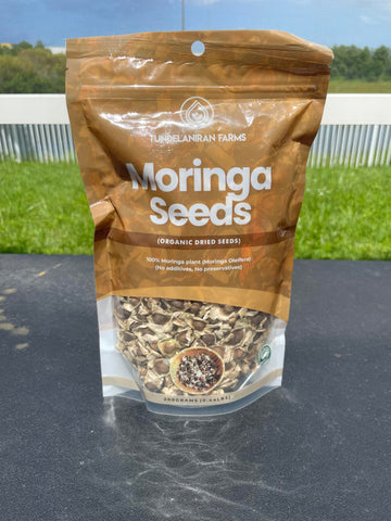 TundeLaniran Foods Moringa Seeds 700-count bag viewed for premium nutrition