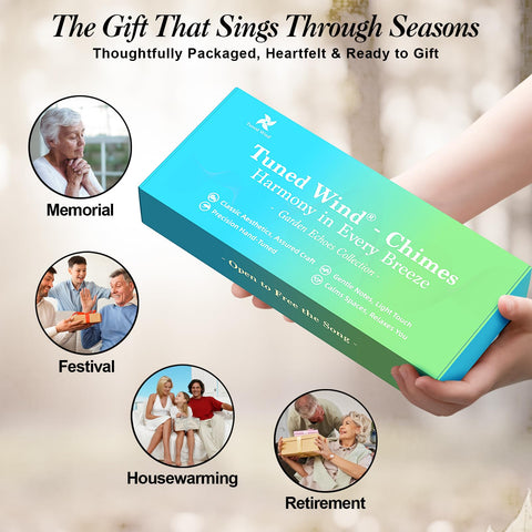 Sympathy gift option with lasting keepsake via Tuned Wind wind chimes.