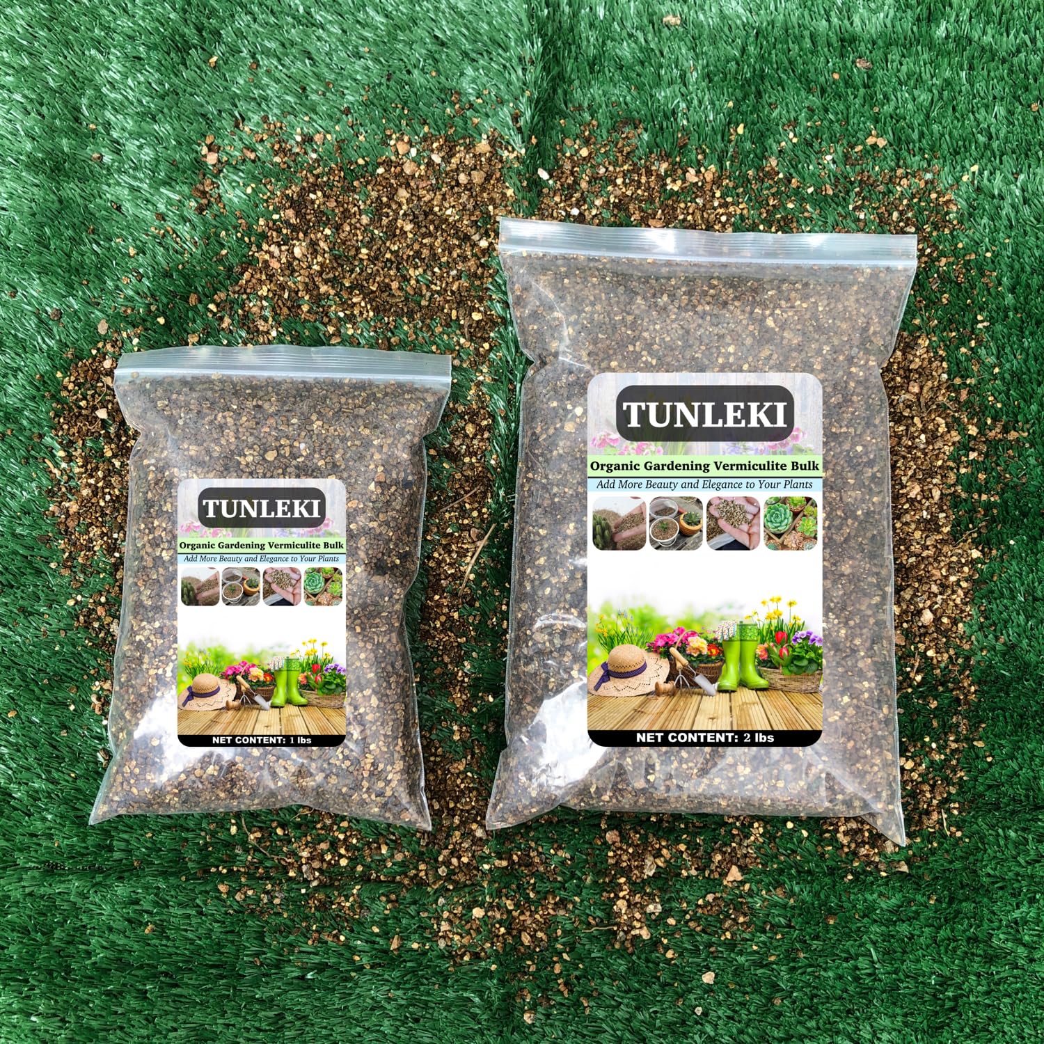 Tunleki vermiculite seed starter mix maintains perfect soil moisture.