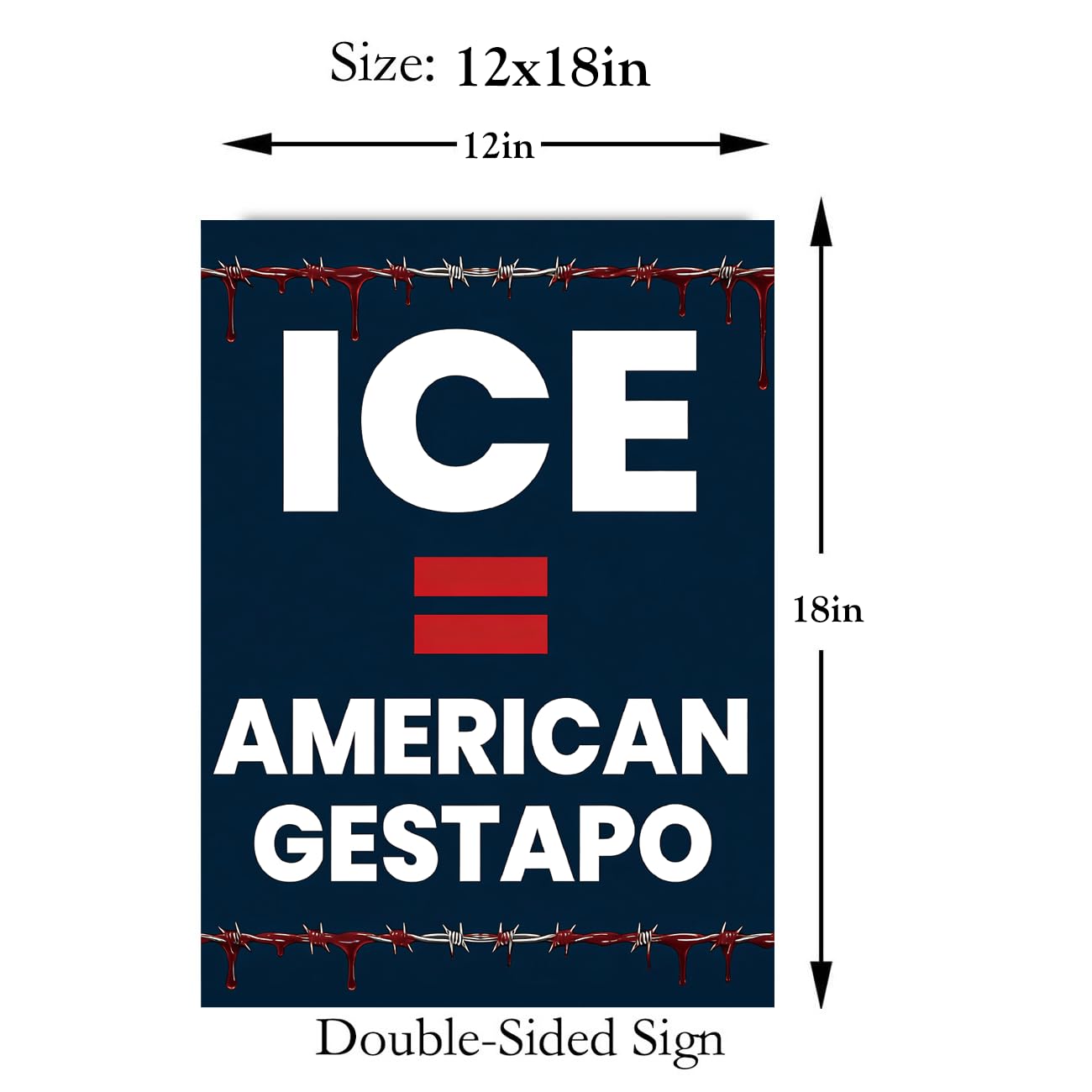 TUOCYERD 18x12 yard sign ideal for protests and home displays