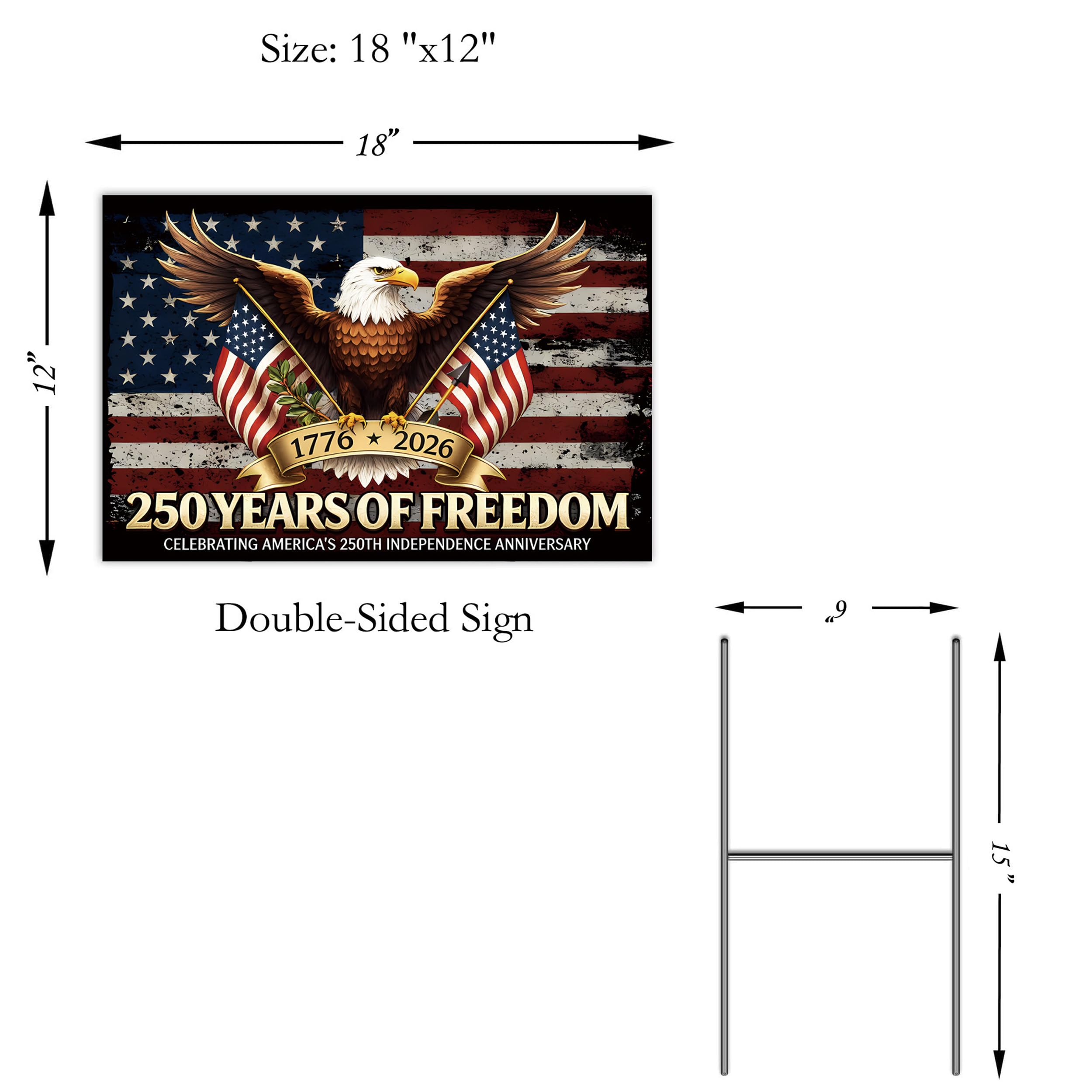 TUOCYERD corrugated plastic yard sign withstands sun, rain, and wind