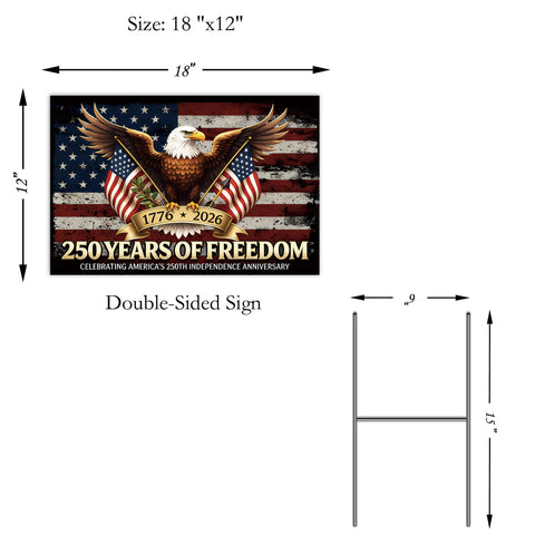 TUOCYERD corrugated plastic yard sign withstands sun, rain, and wind