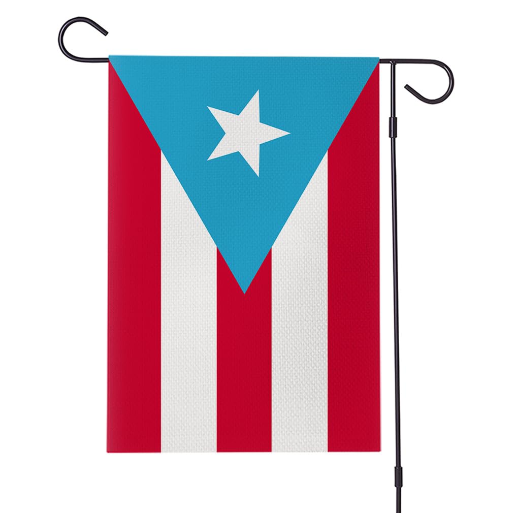 TUOCYERD Puerto Rico flag; double-sided 12x18 ideal for outdoor garden display with vibrant color