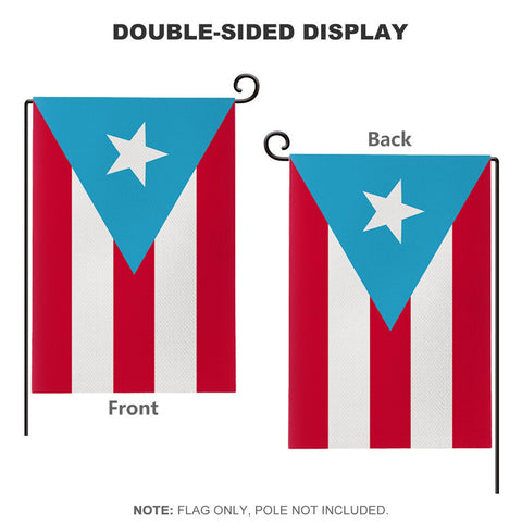 TUOCYERD Puerto Rico flag on porch display adds island pride to entrance and welcome guests