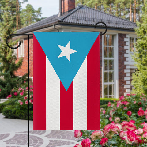 TUOCYERD Puerto Rico flag on sky-blue background showcases vivid colors from any angle in your yard