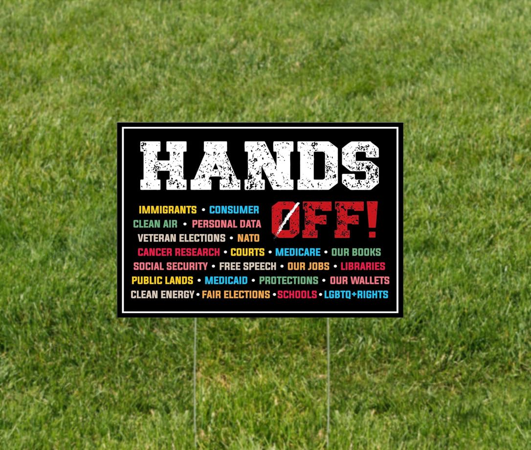 TUOCYERD Social Security and Medicare protest sign, weatherproof for outdoor display in any season.