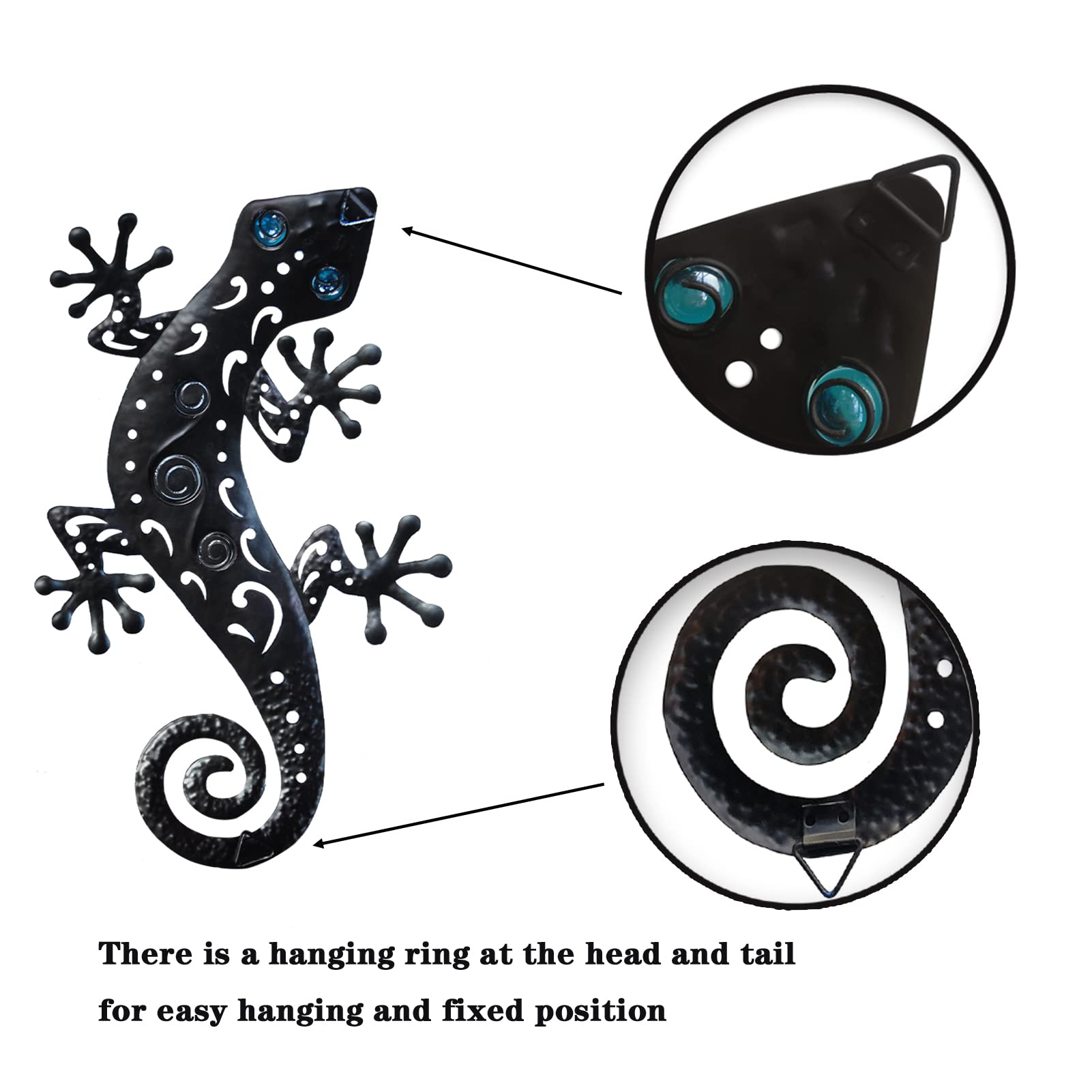 Tuokiuhn geico lizard wall decor suited for porch hanging.