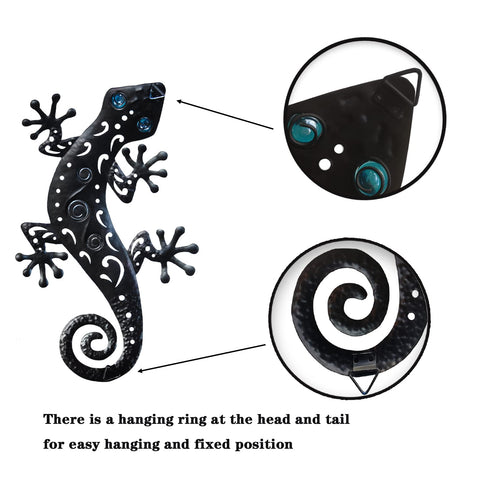 Tuokiuhn geico lizard wall decor suited for porch hanging.