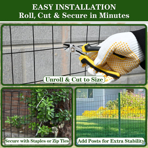 TUOKS fencing used in gardens keeps deer and rabbits out.