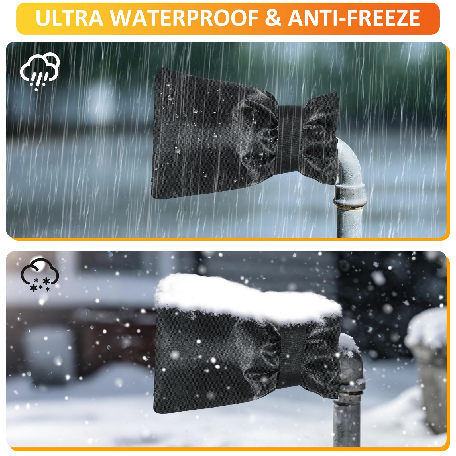 TUPI winter protection for hose bib on an outdoor tap