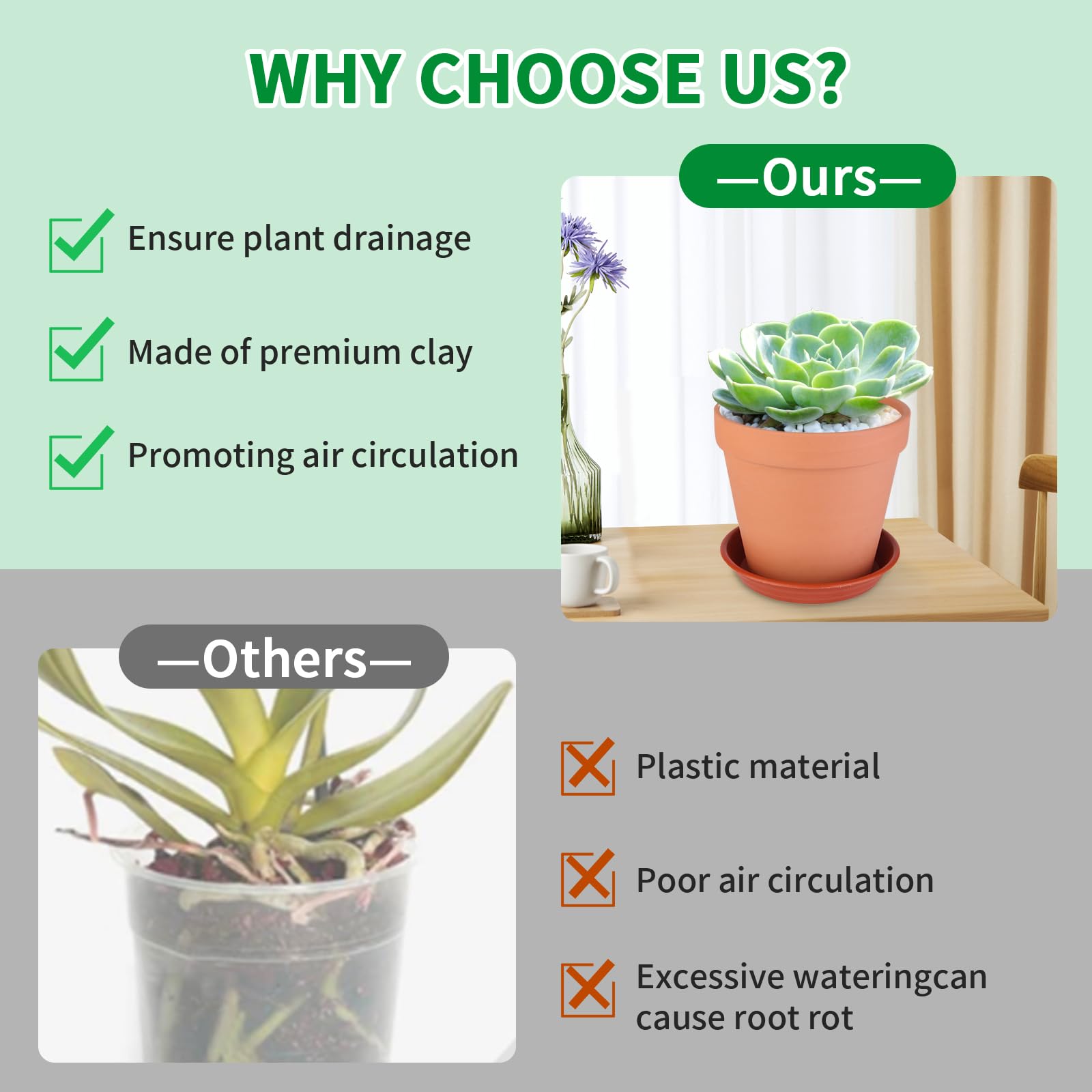 Tuqaumu conical mesh pad keeps soil contained and roots healthy