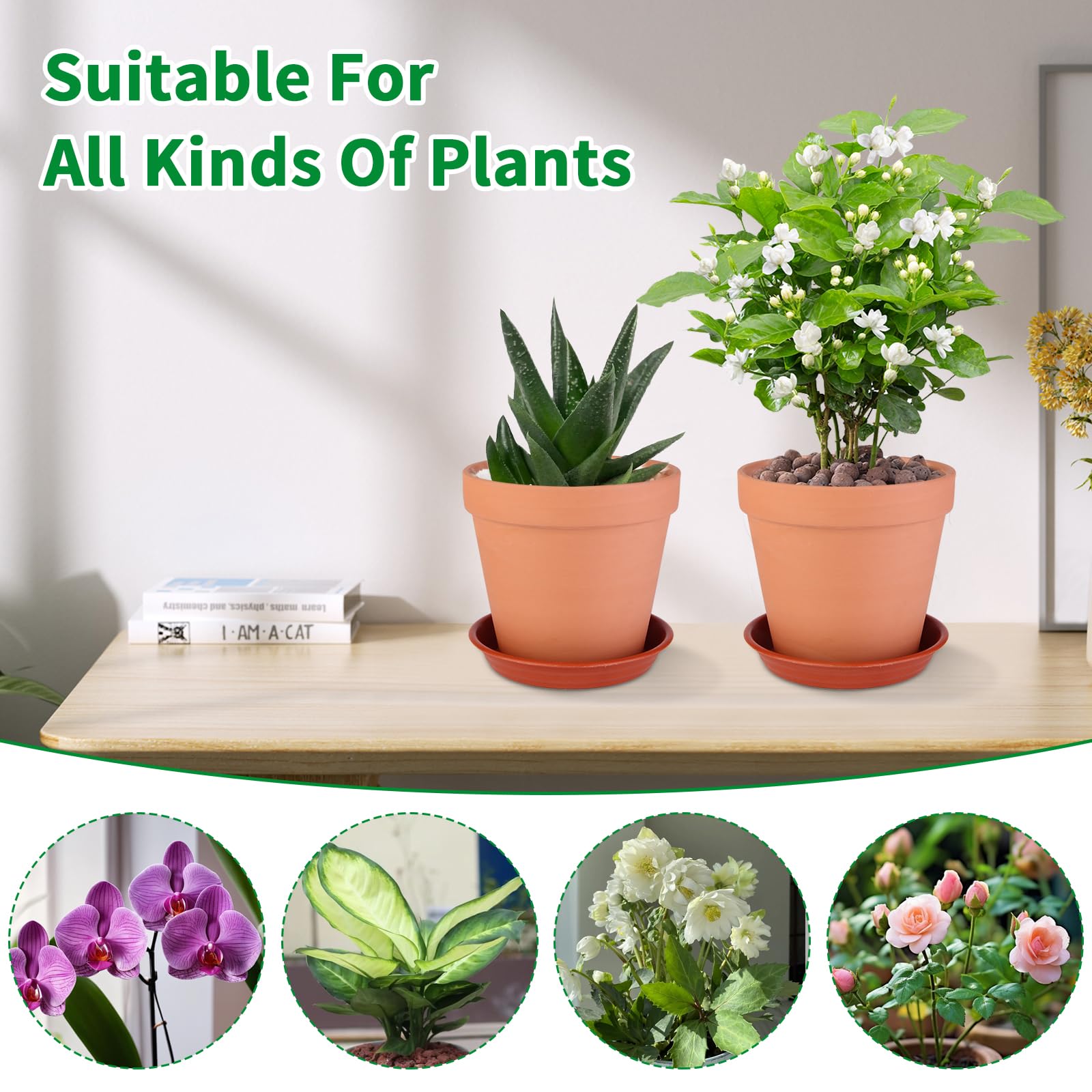 Tuqaumu durable high-fire clay pot with reliable drainage