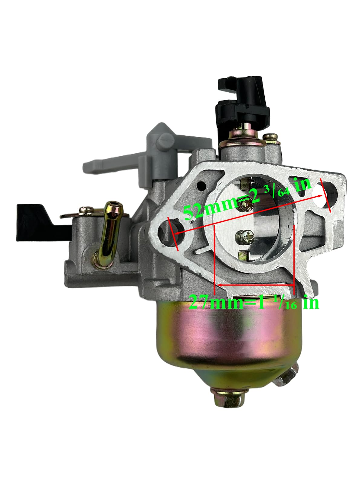 Turbotunity carburetor kit parts layout showing compatible components.