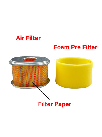 Turbotunity air filter compatible with Honda GX340 and GX390 engines for versatile fit
