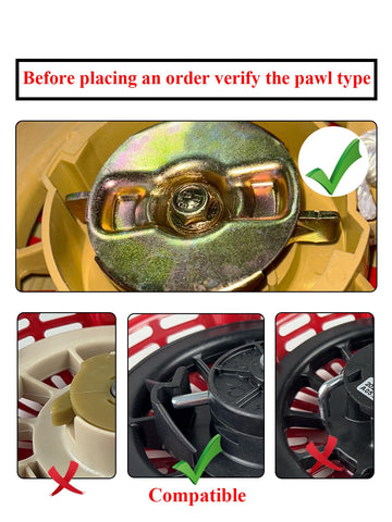 TURBOTUNITY recoil starter for Predator 212 engines, smooth operation for generators and go-karts.