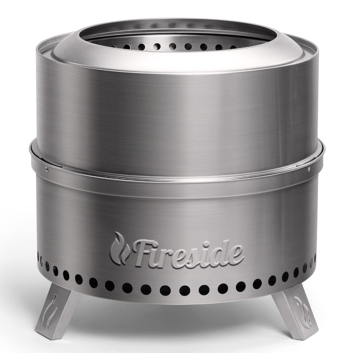 TURBRO Pluto R19-SS smokeless fire pit assembly for easy setup during outdoor gatherings