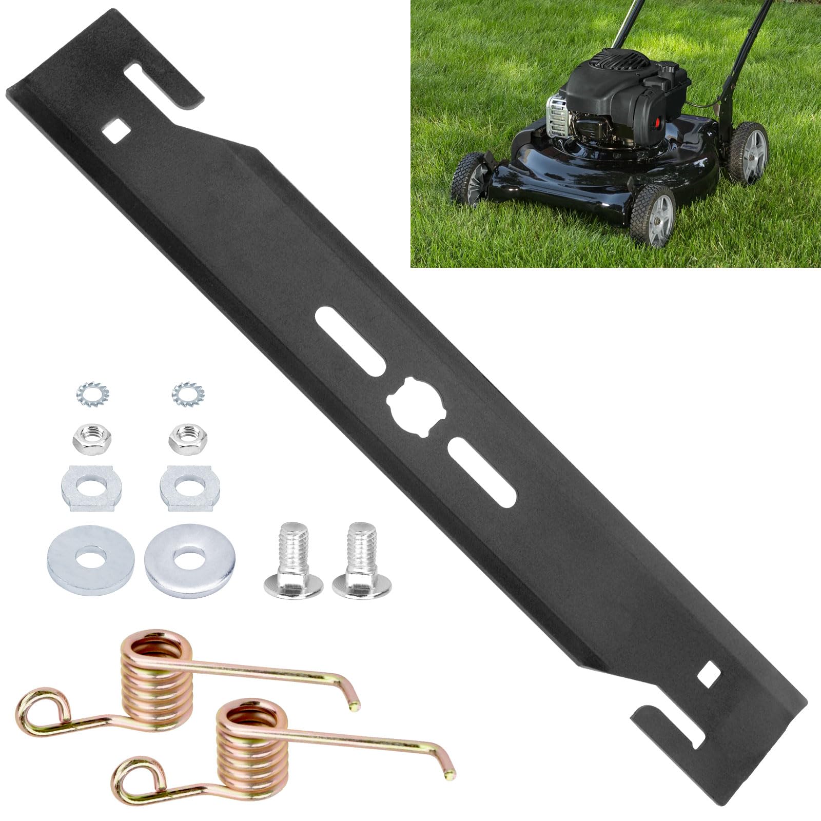 TURFZHS 16-inch detaching blade with mounting hardware for easy replacement.